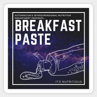 Breakfast Paste (starry bg) Sticker